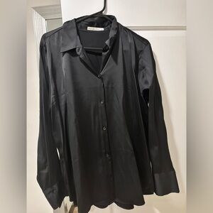 Abercrombie & Fitch Black Satin Shirt